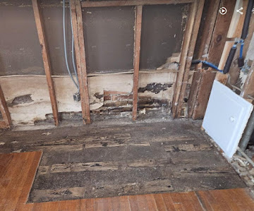 Wall and subfloor repair during a residential remodel
